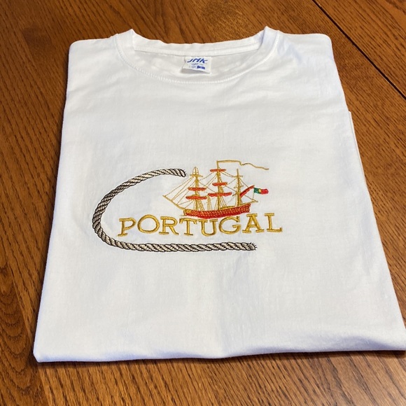 Portugal White T-shirt Size Large - Picture 1 of 8